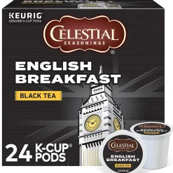 Celestial Seasonings Breakfast Blend Black Tea, Keurig® K-Cup® Pods, 24/Box (14731)