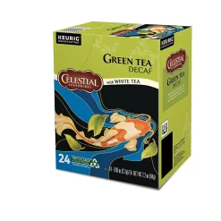 Celestial Seasonings Decaf Green Tea with White Tea, 0.9 oz. Keurig® K-Cup® Pods, 24/Box (14737)