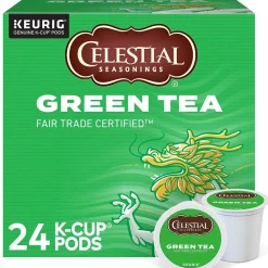 Celestial Seasonings Green Tea, Keurig® K-Cup® Pods, 24/Box (14734)