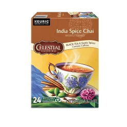 Celestial Seasonings India Spice Chai Tea, 0.13 oz. Keurig® K-Cup®p Pods, 24/Box (14738)