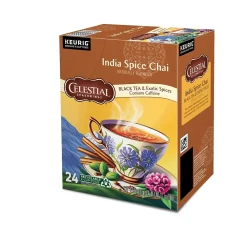 Celestial Seasonings India Spice Chai Tea, 0.13 oz. Keurig® K-Cup®p Pods, 24/Box (14738)