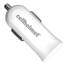 2.4-Amp Single-USB Car Charger with USB-A to Lightning Flat Cable, 3 Feet (CAR-2.4/1+F-LIGHT-3-W)<cellhelmet