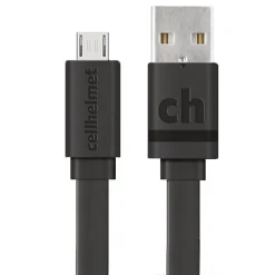 2.4-Amp Single-USB Car Charger with USB-A to Micro USB Flat Cable, 3 Feet (CAR-2.4/1+F-MICRO-3-B)<cellhelmet Hot