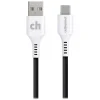 Charge and Sync USB-C to USB-A Round Cable, 1' (CABLE-C-A-1-R-G)<cellhelmet Clearance