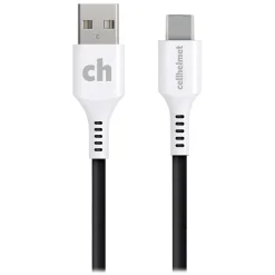 Charge and Sync USB-C to USB-A Round Cable, 1' (CABLE-C-A-1-R-G)<cellhelmet Clearance