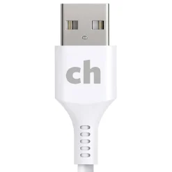 cellhelmet Charge and Sync USB-A to Lightning Round Cable, 6' (CABLE-LIGHT-A-6-R-W)
