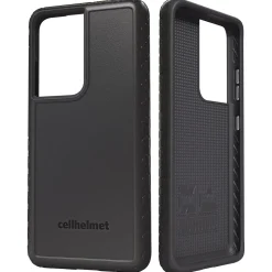 cellhelmet Fortitude Rugged Case for Samsung Galaxy S21 Ultra, Shock Absorbing, Black (CHELFRTS2168OB)