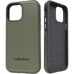 cellhelmet Fortitude Rugged Case for iPhone 12/12 Pro, Shock Absorbing, Olive Drab Green (CHELCFORTI61OD)