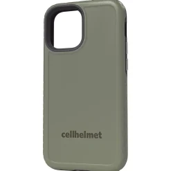 cellhelmet Fortitude Rugged Case for iPhone 12 mini, Shock Absorbing, Olive Drab Green (CHELCFORTI54OD)