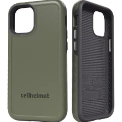 cellhelmet Fortitude Rugged Case for iPhone 12 mini, Shock Absorbing, Olive Drab Green (CHELCFORTI54OD)