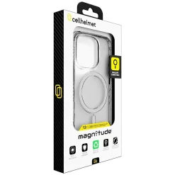 cellhelmet Magnitude Series MagSafe Phone Case for iPhone 16 Pro, Shock Absorbing, Crystal Clear (CM-106-CC)