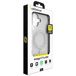 cellhelmet Magnitude Series MagSafe Phone Case for iPhone 16 Plus, Shock Absorbing, Crystal Clear (CM-105-CC)