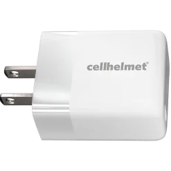 Single-USB Power Delivery Wall Charger with USB-C to USB-C Round Cable, 3 ft., 25-Watt, White (WALL-PD-25W+R-C)<cellhelmet Sale