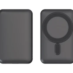 Magnetic Wireless USB-A/USB-C Charger, Black (OB-MSPB2)<Centon