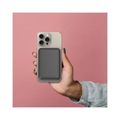 Magnetic Wireless USB-A/USB-C Charger, Black (OB-MSPB2)<Centon