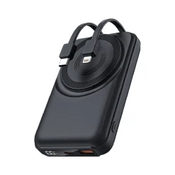 Magnetic Wireless USB Type-C Power Bank, Black (OB-MSPBC2)<Centon Best
