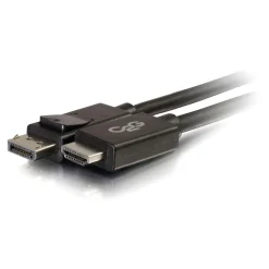 C2G Cables to Go C2G® 54325 3' DisplayPort to HDMI Male/Male Adapter Cable, Black
