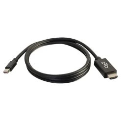 C2G Cables to Go C2G 6' Mini DisplayPort to HDMI Audio/Video Monitor Cable, Black (54421)