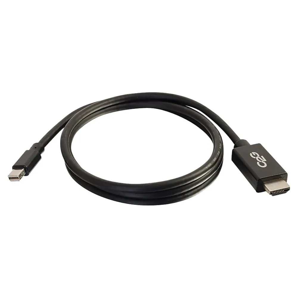 C2G Cables to Go C2G 6' Mini DisplayPort to HDMI Audio/Video Monitor Cable, Black (54421)
