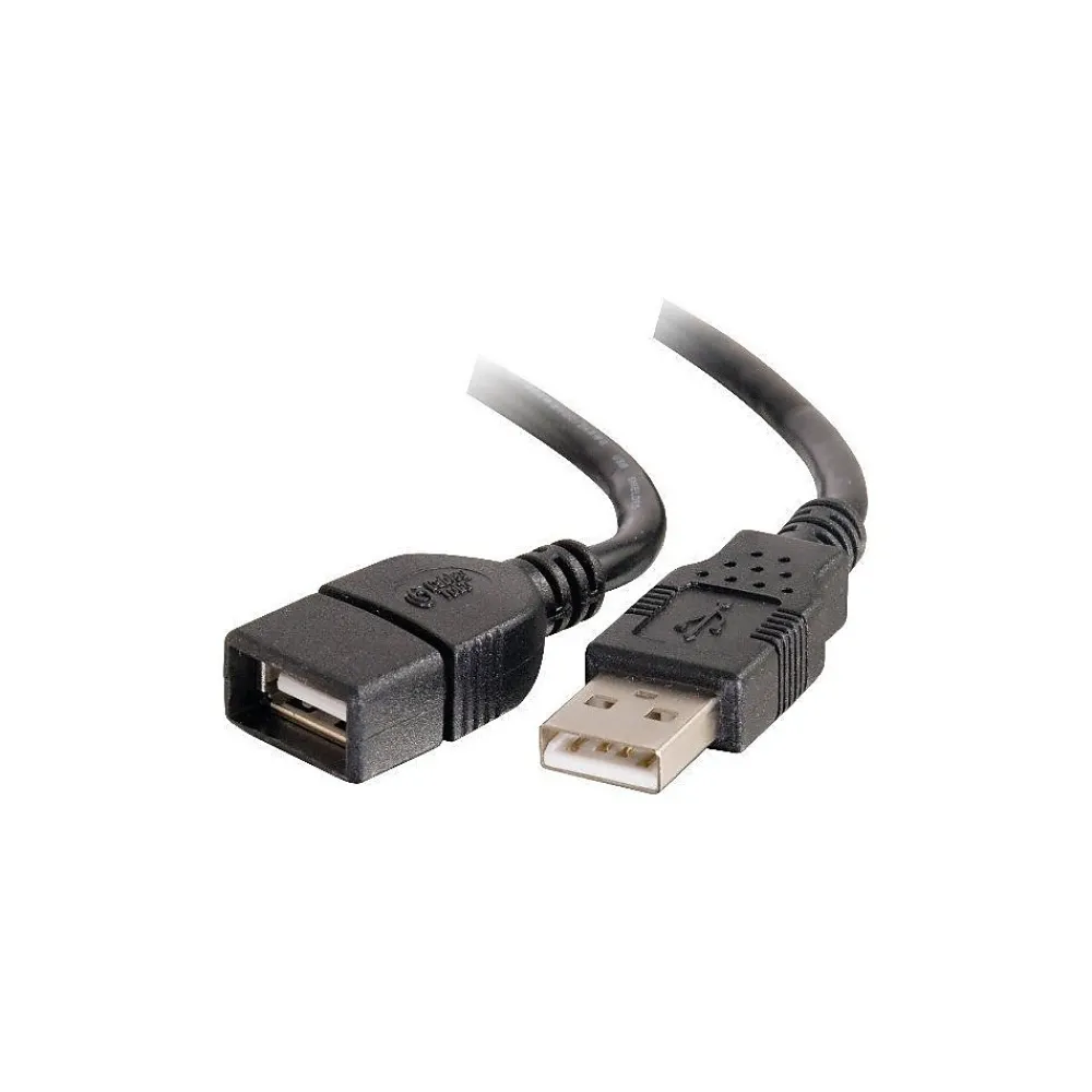 C2G Cables to Go C2G 3.3' Type-A USB Female/Male Extension Cable, Black