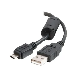 C2G Cables to Go C2G 6.6' Type-A USB/Type-B Micro USB Male/Male Data Transfer Cable, Black