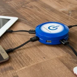 USB Charging Station for Multiple Brands, Blue (CRGRD-X7-004)<ChargeHub Clearance