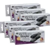 Staplers|CLI Charles Leonard Executive Half Strip Metal Stapler, 30 Sheet Capacity, Gray/Black, Pack of 6 (CHL82405-6)