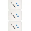 Dry Erase*CLI Charles Leonard 2-Sided Magnetic Plastic Mobile Dry-Erase Whiteboard, 9" x 12", 3/Pack (CHL35130-3)