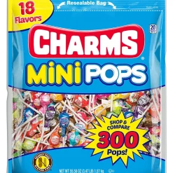 Charms Mini Pops Lollipops, Assorted Flavors, 300 Pieces (209-02010)