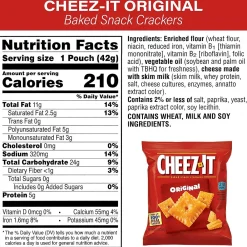 Cheez-It Crackers Variety Box, 1.5 oz., 45 Packs/Box (700-00122)