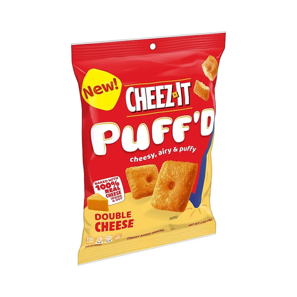 Cheez-It Puff'd Double Cheese Crackers, 6 Packs/Box (KEE00022)