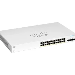 Hot Cisco 220 24-Port Gigabit Ethernet Managed Switch, Silver (CBS22024P4GNA)