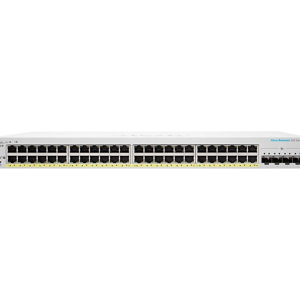 Sale Cisco 220 48-Port Gigabit Ethernet Managed Switch, Silver (CBS22048P4XNA)