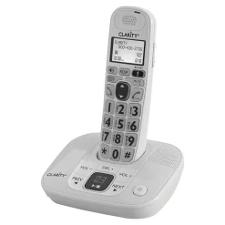 Clarity CLAR53712 Single Line Cordless Amplified Phone, White