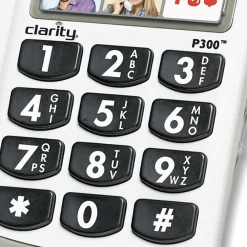 Clarity P300 Amplified Corded Photo Phone, White (CLAP300)