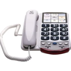 Clarity P300 Amplified Corded Photo Phone, White (CLAP300)