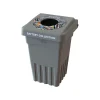 BevvyBin Plastic Battery Recycling Bin, 8 Gallon, Gray (BEVVY8-1-GR)<CleanRiver Sale