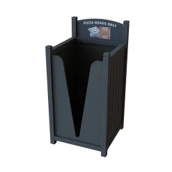 Excel Plastic Pizza Box Recycling Bin, 57 Gallon, Gray (PZA)<CleanRiver Sale