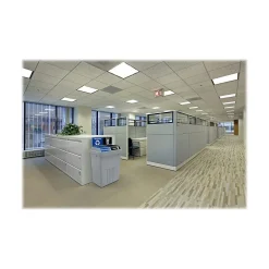 FlexE Plastic Trash & Recycling Bin Combo, 50 Gallon, Gray (FX50B-GY2-R-BE-W-BK)<CleanRiver New