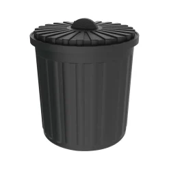 Mini Plastic Trash Can, 0.4 Gallon, Black (MB-BK)<CleanRiver Hot