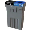 Transition HDPE Dual-Stream Recycling Station, 22 Gallon, Gray (TPM22-2)<CleanRiver Discount