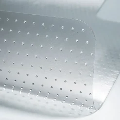 Chair Mats*Unbranded Cleated Carpet Chair Mat with Lip, 45" x 53'', Clear (UNV56807)