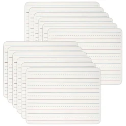 Dry Erase*CLI 1-Sided Melamine Mobile Dry-Erase Whiteboard, 9" x 12", 12/Bundle (CHL35115-12)