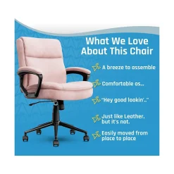 Ergonomic Chairs*Click365 Transform 2.0 Ergonomic Fabric Swivel Desk Chair, (CCHR10007E) Pink