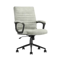 Ergonomic Chairs*Click365 Transform 3.0 Ergonomic Vegan Leather Swivel Desk Chair, (CCHR10008D) Gray