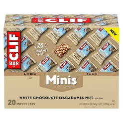 Clif Mini Energy Bars, White Chocolate Macadamia Nut, 1.0 oz., 20/Box (CCC37295)