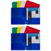 Pocket Folders|C-Line ® Heavyweight, 3-Hole Punched, 2-Pocket Portfolio, Assorted Colors, 10 Per Pack, 2 Packs (CLI32930-2)
