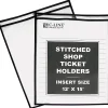 Sheet Protectors|C-Line Job Ticket Holder, Heavyweight, 12" x 15", Clear with Black Edges, 25/Box (46125)