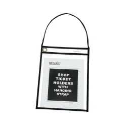 Sheet Protectors|C-Line Job Ticket Holders, 9" x 12", Clear, 15/Box (41922)