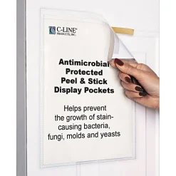 Sheet Protectors|C-Line Peel & Stick Display Sheet Protector, Clear (CLI36911)